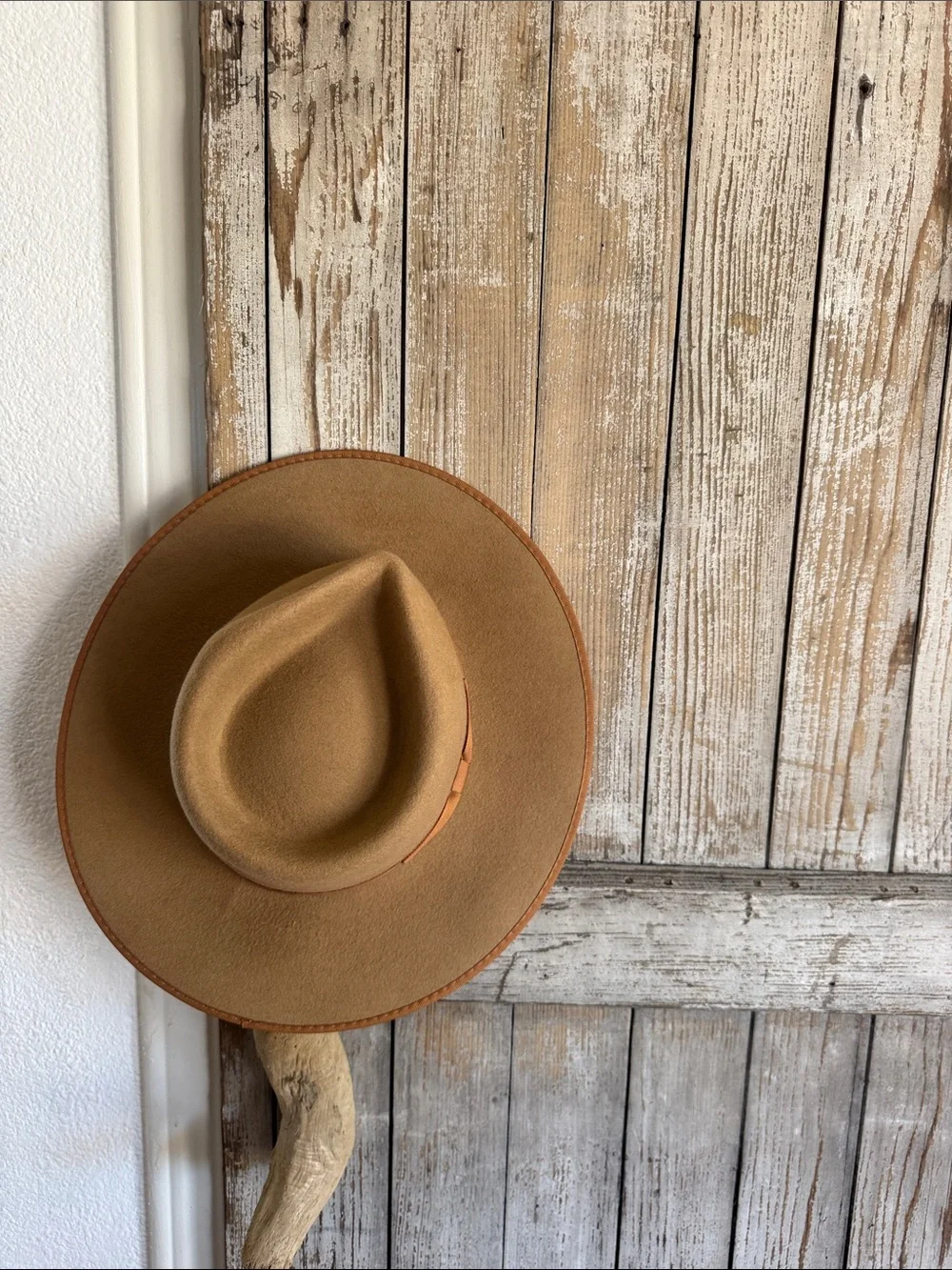 Lack of Color Teak Rancher hat Kids Wide-Brim in Tan - one size Australian wool